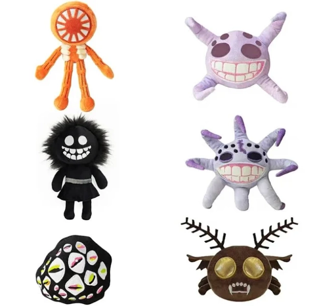 DOORS Plush Toys Horror Game Sally King Grumble Gloombats Giggle Figure Plushies Stuffed Doll Kids