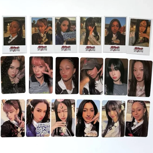 6pcs/set Kpop Katseye Viewfinder In Seoul Photo Cards Self Made Album