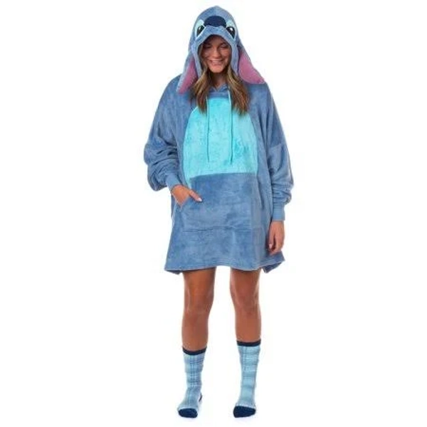 Disney Lilo & Stitch Hooded Plush Nightgown