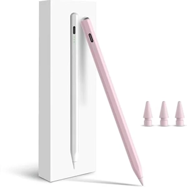 Pencil for Apple iPad A16 10th Generation, Fast Charge Stylus Pen for 2025-2018 iPad A16/11-6th Gen, Air 11"/13" M3/M2/5th-3rd, Pro 13"/11"/M4/12.9", Mini A17 Pro/6/5th Palm Rejection Tilt Sensitivity