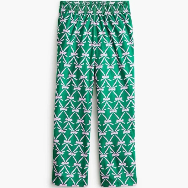 J.Crew Girls' Bow Flannel Pajama Pants