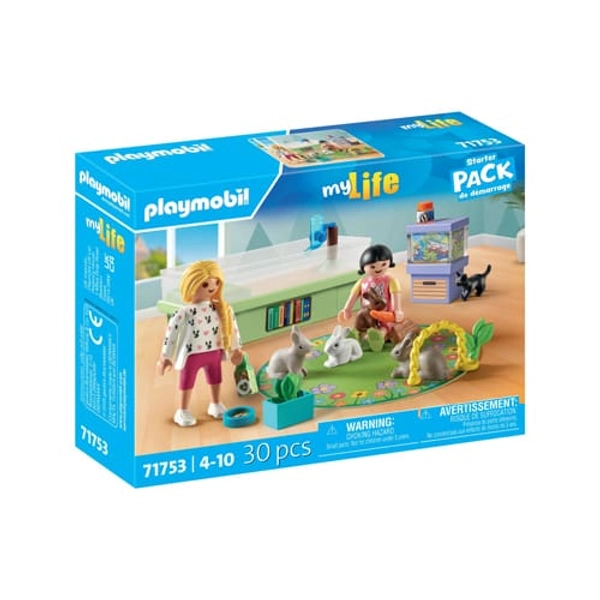 Playmobil 71753 My Life Family With Rabbits Starter Pack