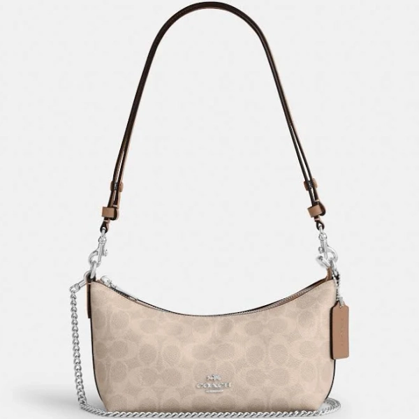 Coach Caitlin Signature Canvas Shoulder Bag