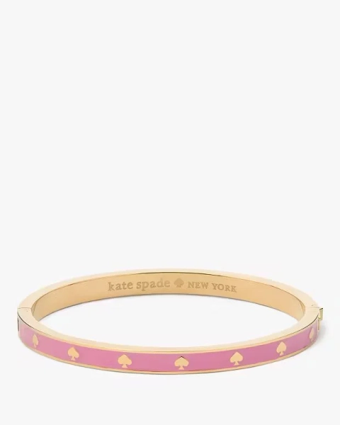 Surf Pink Spot The Spade Enamel Hinged Bangle