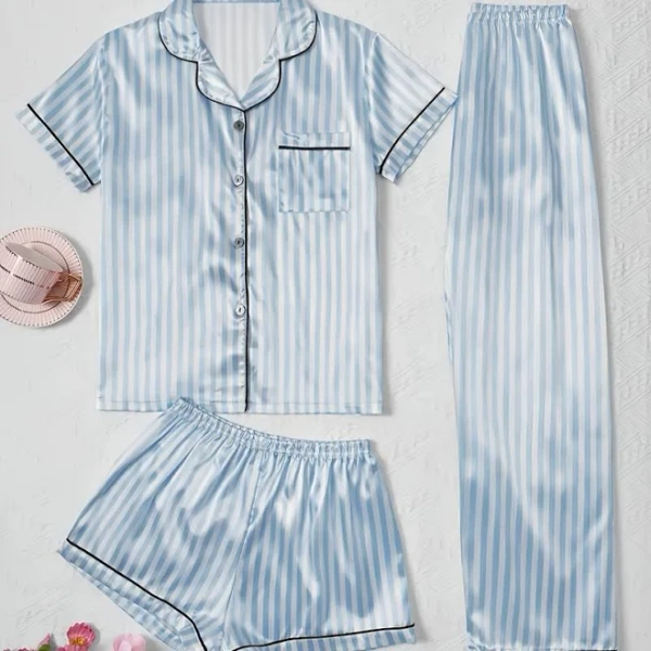 Girls Silk Pajama Set