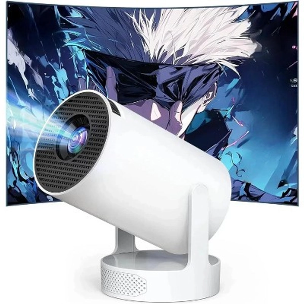 Link Pro Mini Smart Projector 1080P HD – Android TV, WiFi 6, Bluetooth 5.4, Auto Keystone, HiFi Speakers – Works with iOS/Android/HDMI
