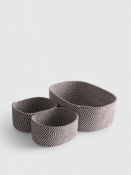 3pk Woven Storage Baskets