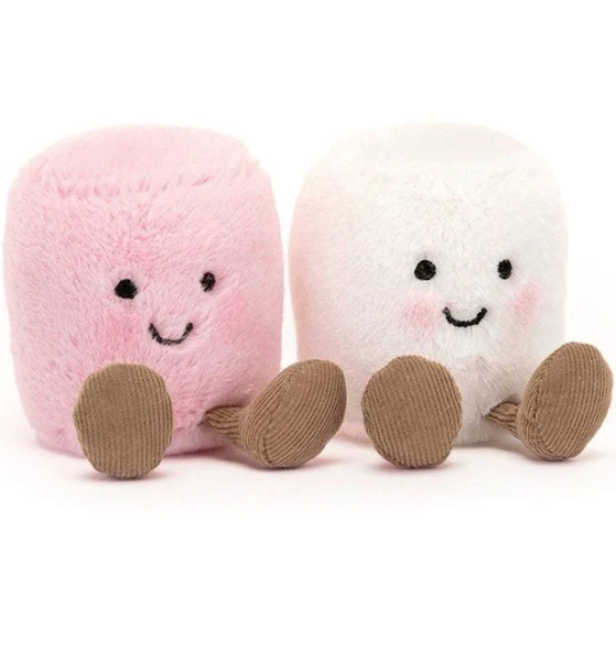 Jellycat Amuseables Pink and White Marshmallows