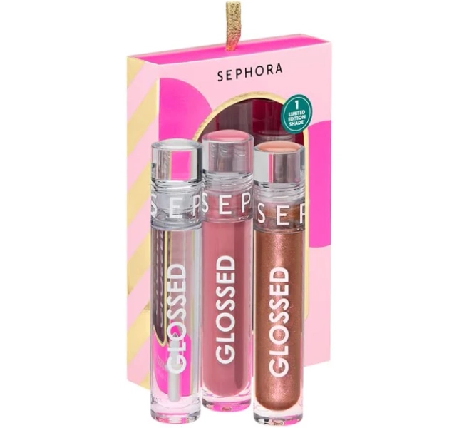 Sephora Collection Glossed Lip Gloss Trio Gift Set