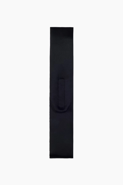 Bandeau ajustable en soie - Noir