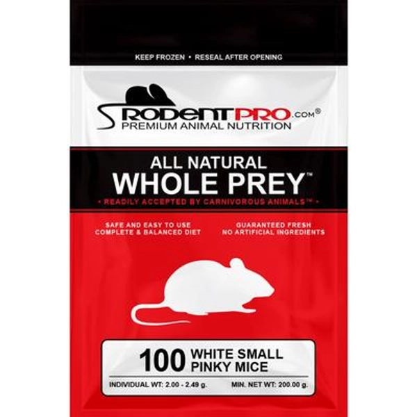 Rodent Pro Frozen Reptile Food, Small Pinky Mice, 100 count