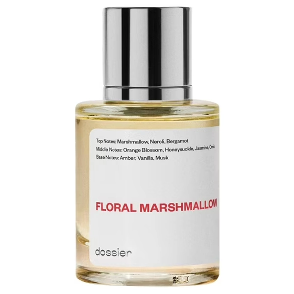 Dossier Floral Marshmallow Eau De Parfum, Inspired by By Kilian Love's Don't Be Shy, Perfume for Women, 1.7 oz