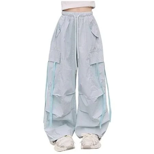 Staki Athletic Pants for Girls Girls Cargo Pants Joggers Hiking Pants for Girls Teen Clothes(Blue,11-12 Years), Girl's
