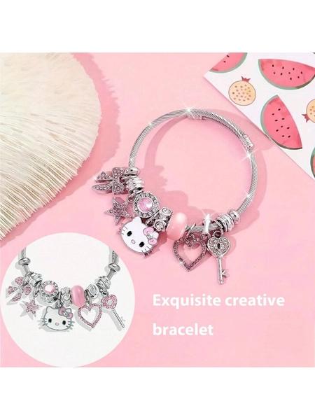 Hello Kitty Cat Bracelet, Creative Bracelet, Sweet Gift For Women, Best Birthday Gift, Valentine's Day Gift, Party Gift, Women's Gift, Hello Kitty Beauty & Health Series, Hello Kitty