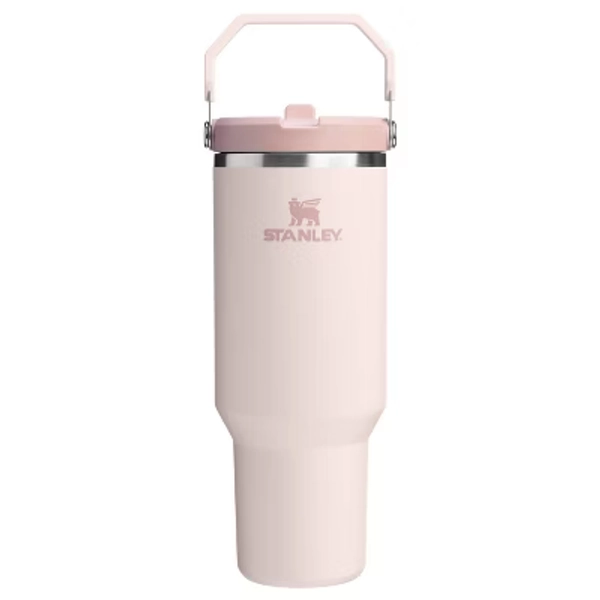 Stanley 40 oz Stainless Steel Ice Flow Flip Straw Tumbler Rose Quartz