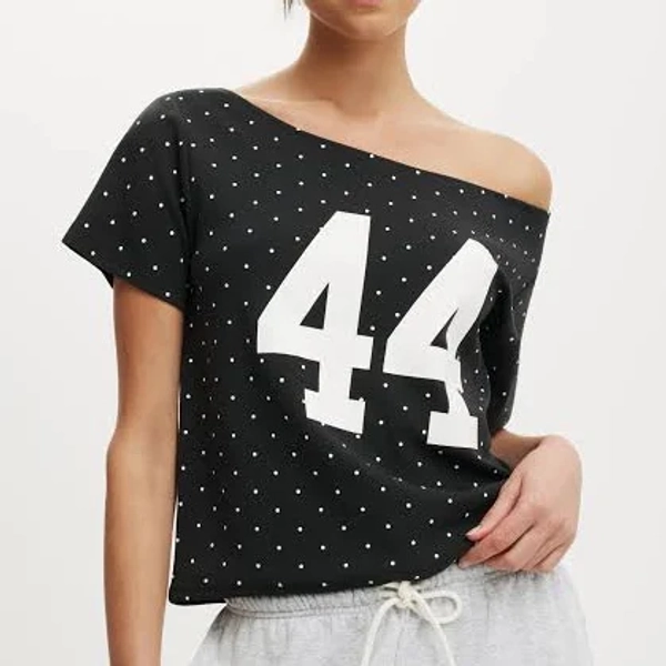 Cotton On Women's The Sporty Off Shoulder Graphic Tee