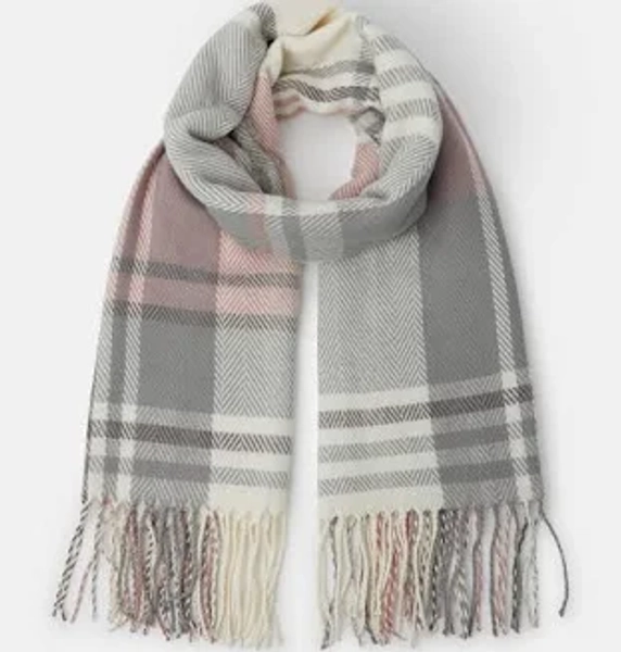 Pastel Check Blanket Scarf