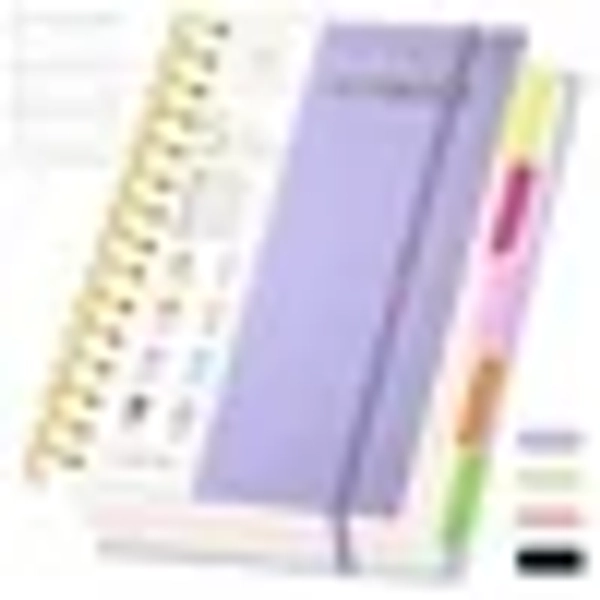 5 Subject Spiral Notebook with Removable Dividers Tabs Hardcover Notebook Journal for Women Men,Perfect for Academic Supplies,College Ruled,300 Pages