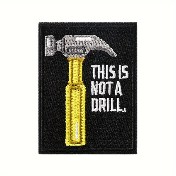 1pc Tactical Hook And Loop Patch For Men, Fun Tactical Patch, Morale Patches For Jackets, Coats, Jeans, Hats, Socks, Tactical Backpacks