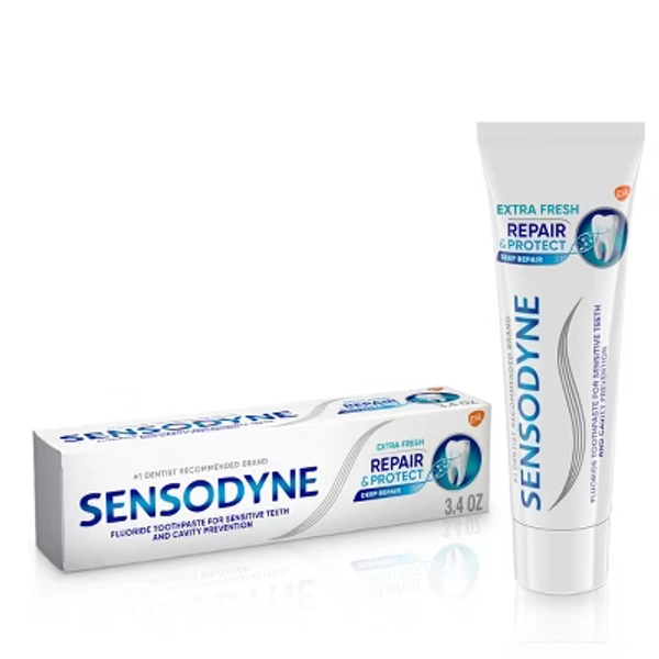 Sensodyne Repair & Protect Extra Fresh Toothpaste: 3.4 Oz, Contains Fluoride, Stannous Fluoride, Mint Flavor