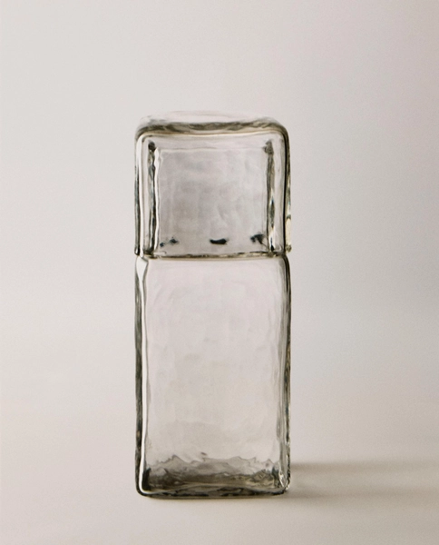 SET DE NUIT BOUTEILLE ET VERRE