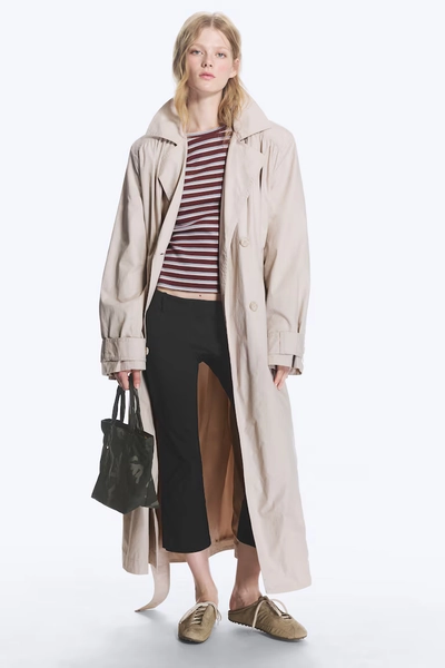 Oversized trenchcoat - Light Dusty Mole