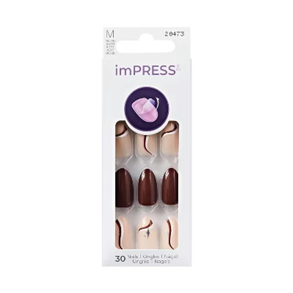 imPRESS Press-On Manicure No Glue Fake Nails - Better Me - 33ct