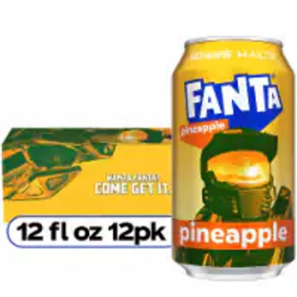 Fanta® Pineapple Soda Cans, 12 pk / 12 fl oz