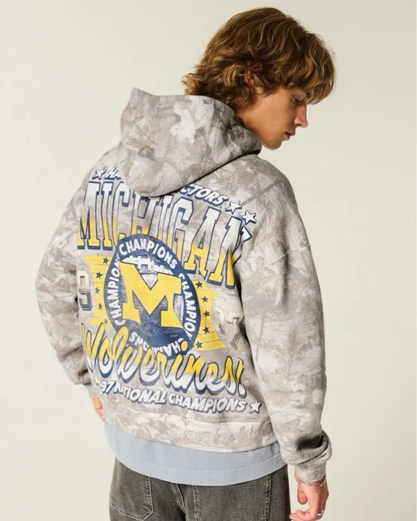 Boxy University of Arizona Wildcats Graphic Hoodie