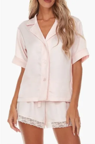 Flora Nikrooz Selena PJ Set in Baby Blue. - size L (also in M, S, XS)