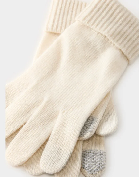 Cashmere Cuffed Tech Gloves