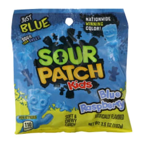 blue raspberry sour patch kids® 3.6oz bag