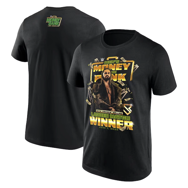 WWE Money In The Bank Winner 2025 Seth Rollins T-Shirt - Mens