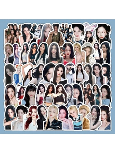 60 Korean Girl Group Stickers Suitcase Water Cup Mobile Phone Case Decoration Stickers