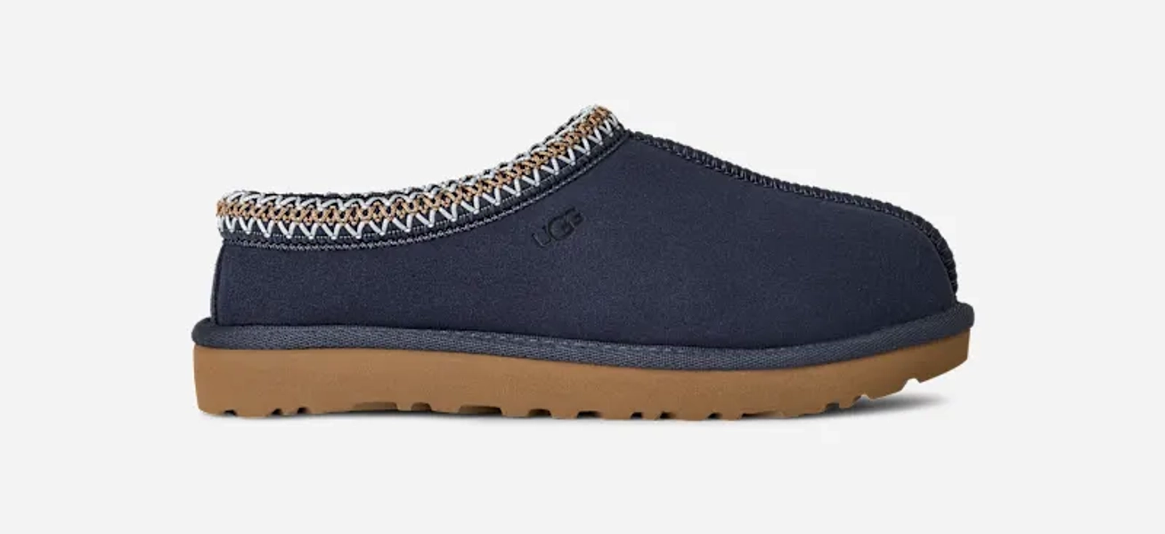 UGG® Women's Tasman II Sheepskin Slippers in Dark Indigo, Size 11