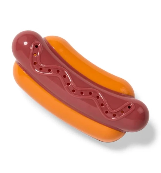 Leaps & Bounds Hot Dog Fill-N-Freeze Dog Toy