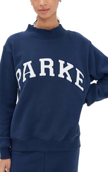 Parke Varsity Mock Neck Sweatshirt