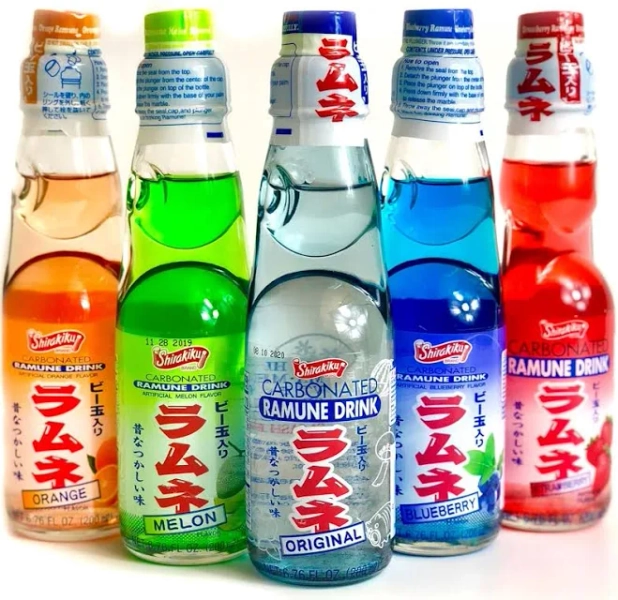 Ramune Japanese Soda Variety Pack - Multiple Flavors - Japanese Drink