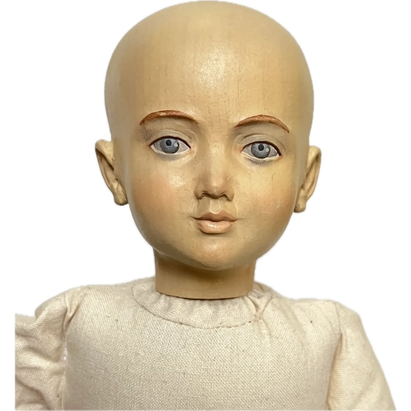 Carved Wood Artist Doll