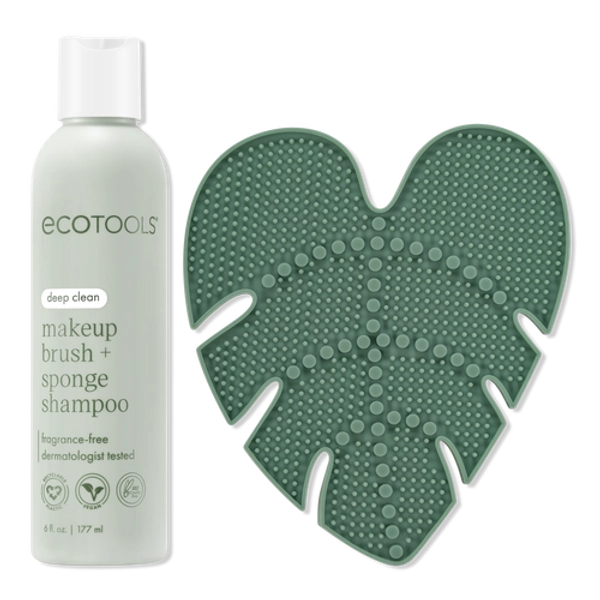 Makeup Brush + Sponge Shampoo & Cleansing Pad Bundle