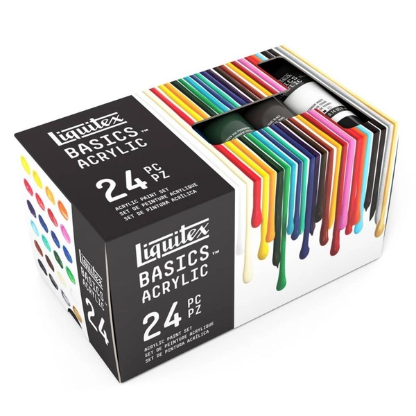 Liquitex BASICS Acrylic Best Sellers Set of 24, 22ml Tubes