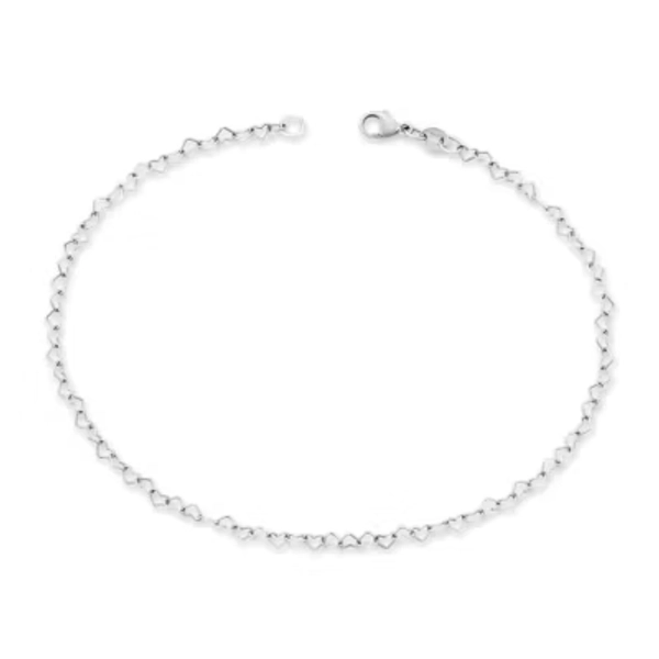 Delicate Connected Hearts Anklet