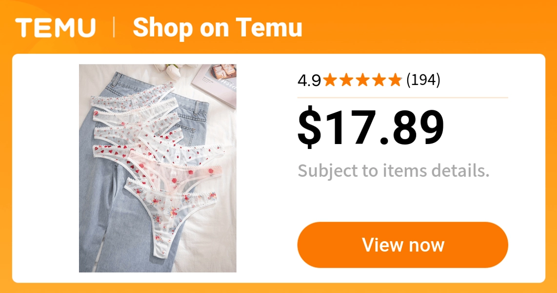7 pack womens floral print panties semi sheer   - Temu