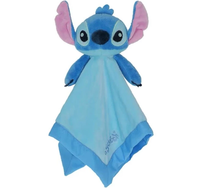 KIDS PREFERRED Disney Baby Lilo and Stitch 12 Inch Stitch Baby Lovey Security Blanket