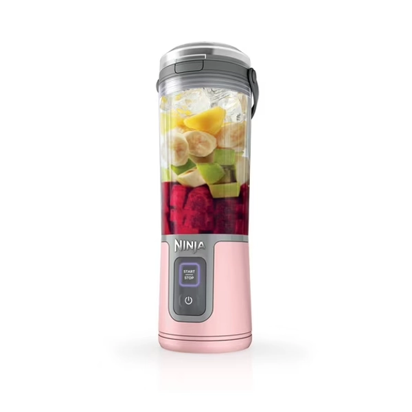 Ninja Blast 16 oz. Personal Portable Blender with Leak Proof Lid and Easy Sip Spout, Smoothie Blender, Dusty Pink, BC100PK