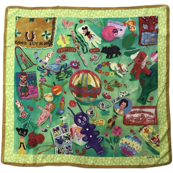 Nathalie Lete Surprise Ball Silk Scarf