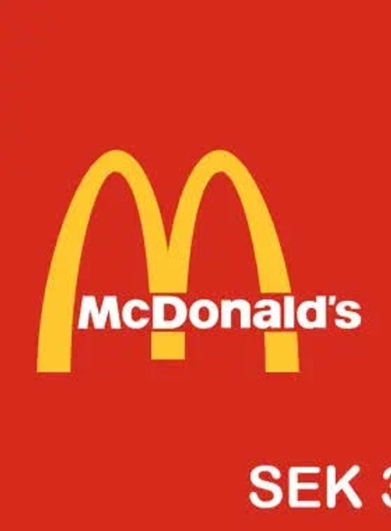 McDonald's SEK 300 Gift Card at ElectronicFirst