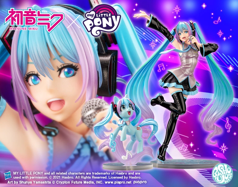 Hatsune Miku feat. MY LITTLE PONY BISHOUJO STATUE｜MY LITTLE PONY｜Movie / Comic Book Figures & Statues｜Figures｜KOTOBUKIYA | Figures・ Model Kits・Hobby