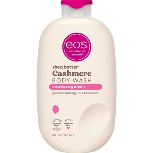 eos Cashmere Body Wash - Strawberry Dream - 16 fl oz: Softer Skin, Vegan, Paraben-Free, Sensitive Skin