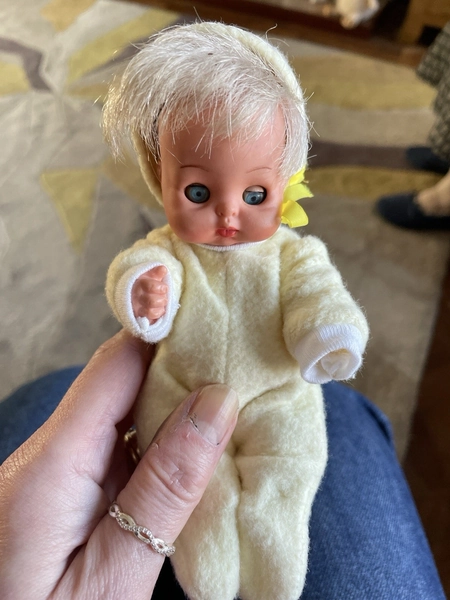 small vintage  baby doll from the 1970s–1980s.